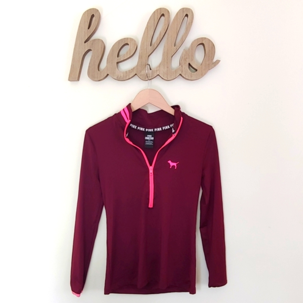 VS PINK Half-Zip Pullover (S)